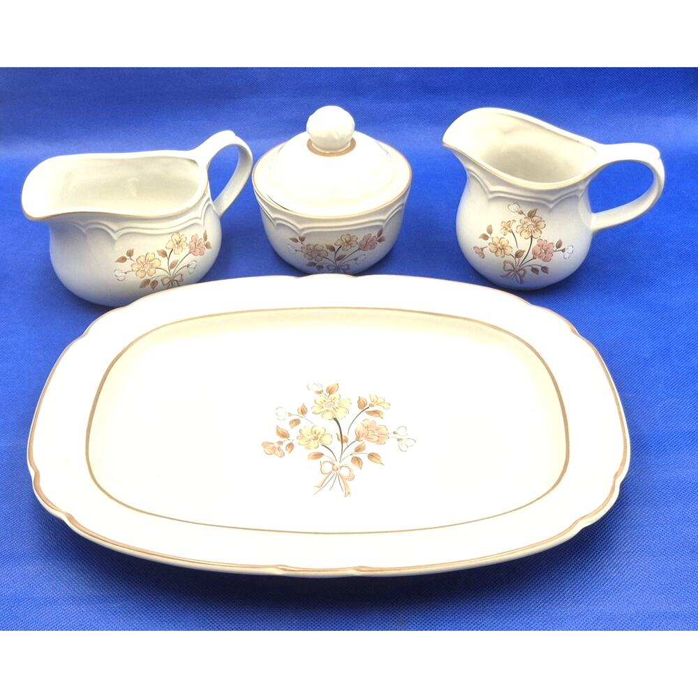 Vintage Cordella Collection Burnet Stoneware 5-Piece Table Service Set Japan